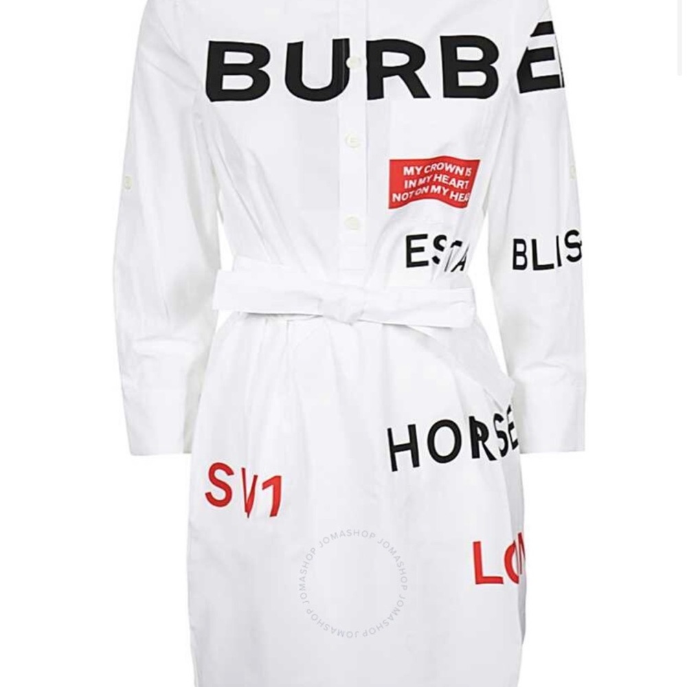 Burberry white dress